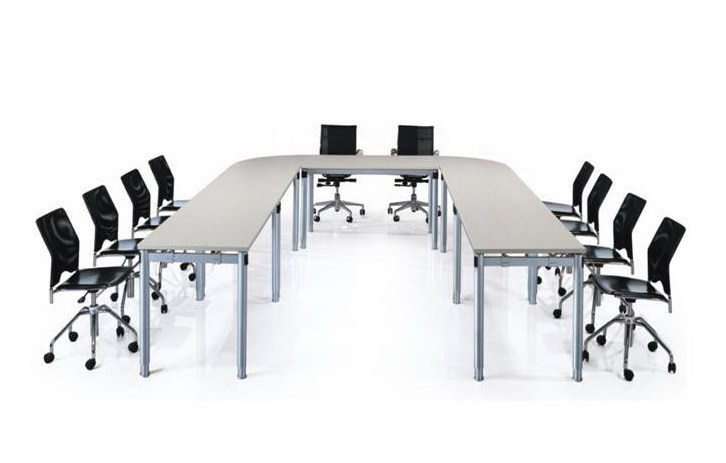 烟台厂家定做批发板式u型会议桌办公桌案台办公家具定做