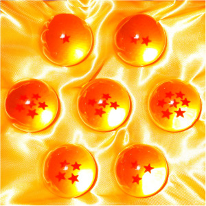 批发 动漫周边 万代正版 七龙珠七款龙珠球(7颗) 晶莹剔透 ql-012