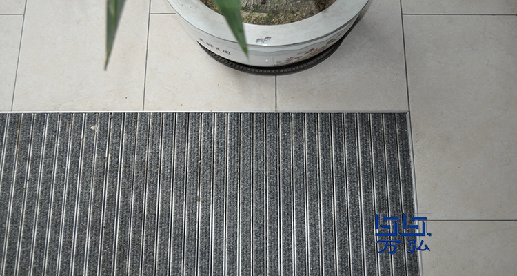 厂家直销万弘铝合金除尘地垫门厅入口防尘2mm铝材加厚