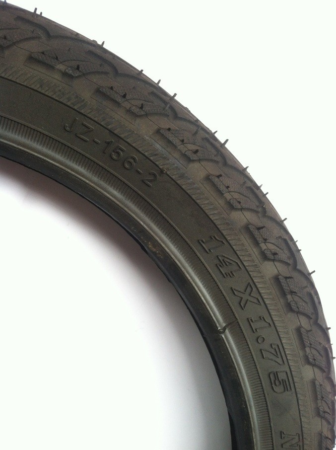 亿佳轮胎 14*1.75 折叠山地车专用外胎图片_5