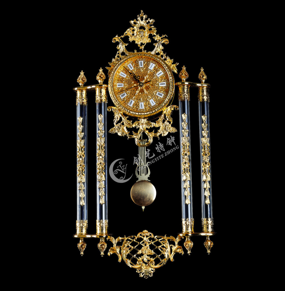 创艺特精品挂钟纯铜水晶挂钟 工艺时尚 欧式仿古挂钟 厂家直销