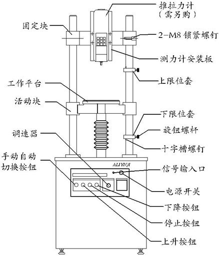供应电动立式双柱测试台aev-10000,测试台