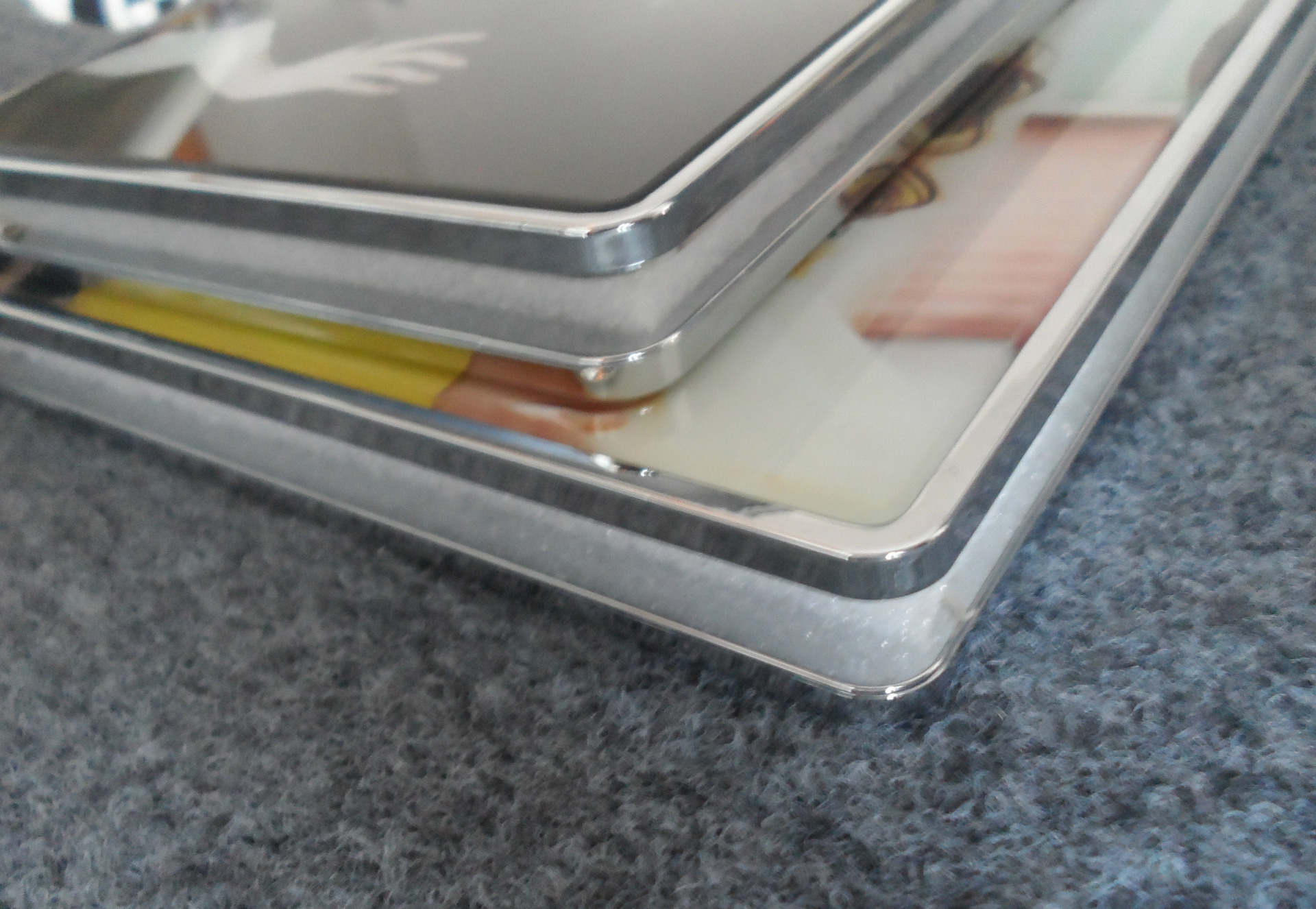 儿童相册封面银边框韩版diy欧意儿童玻璃影楼后期制作相册