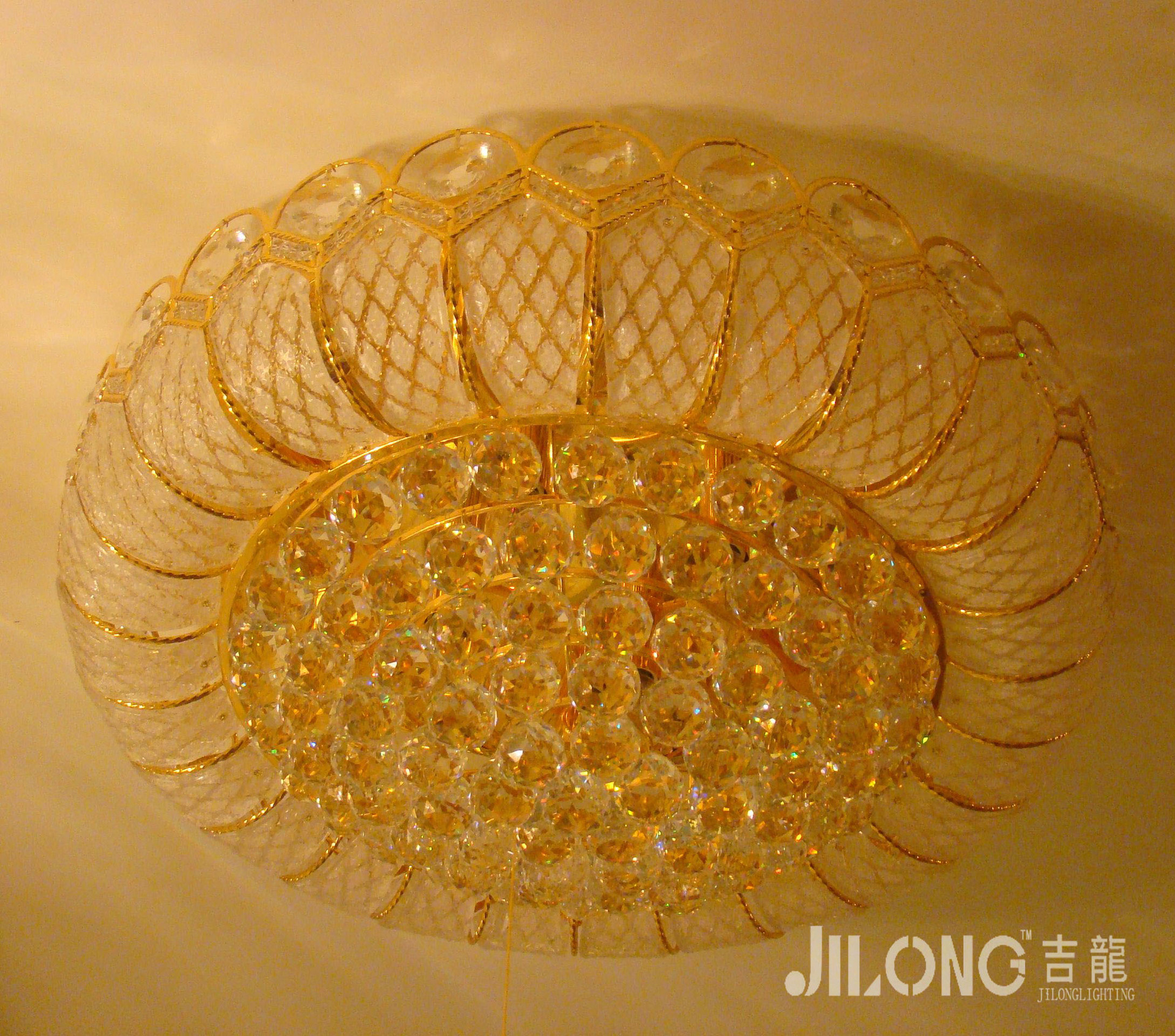 吉龙照明豪华艺术水晶灯传统水晶灯酒店工程