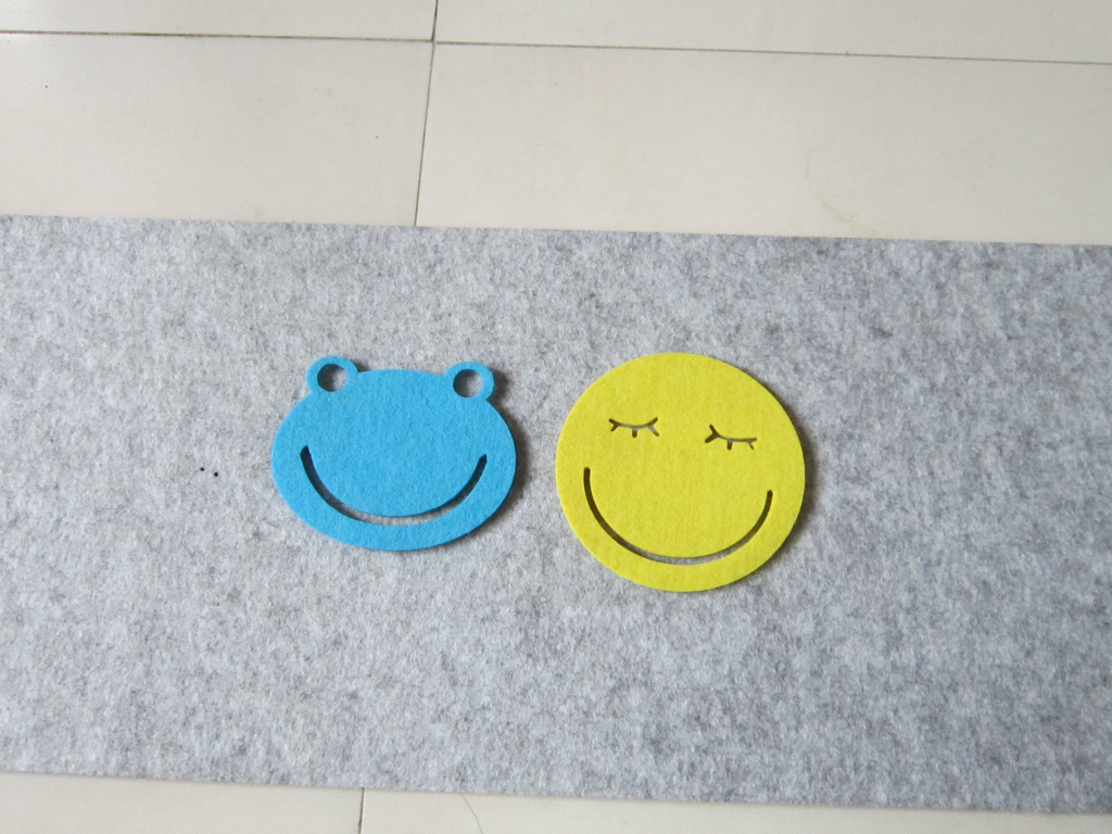 创意家居 韩版 可爱毛毡杯垫 隔热垫 潘通全色