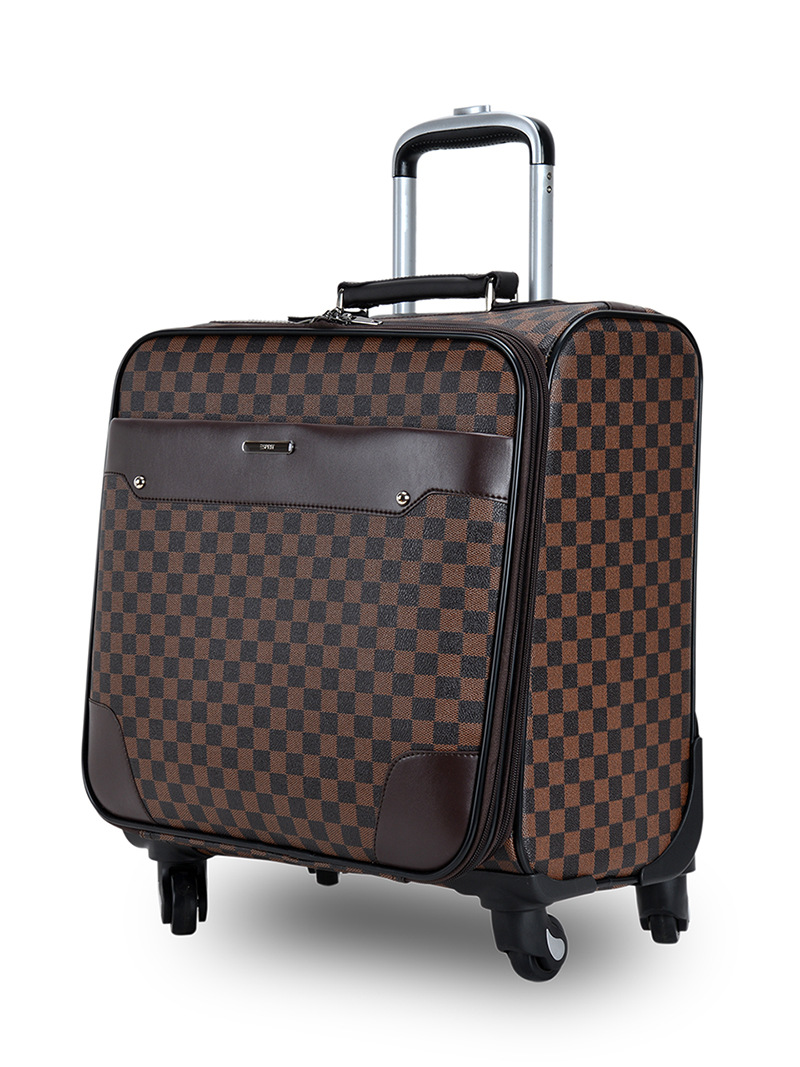 新款拉杆箱登机箱万向轮电脑箱pu皮质密码箱行李箱