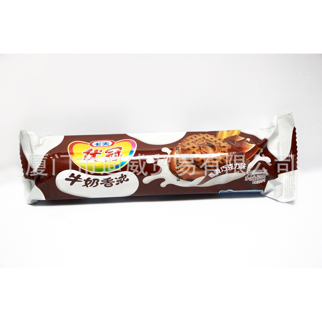 达能优冠牛奶夹心饼干-巧克力130g