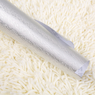 10年厂家供应125克铜板铝箔压纹纸 银色月牙纹包装纸批发