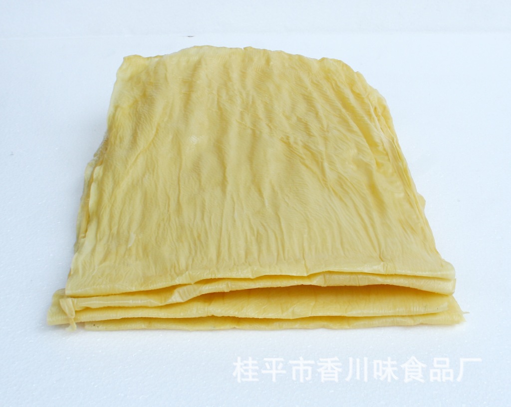 广西桂平腐竹厂家直销内销酿浆三边腐竹腐皮素食批发