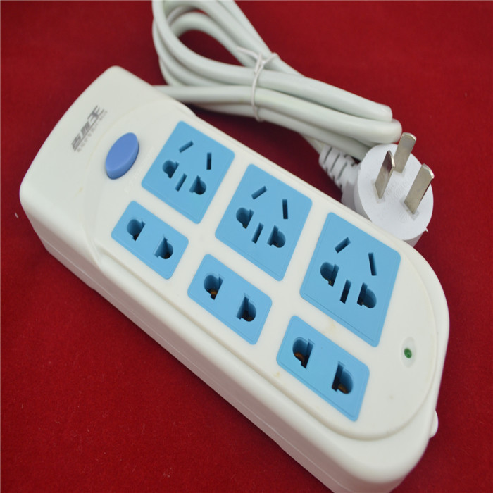 厂家批发 新国标吉雅品牌插座/排插 1.8米6位 家电使用