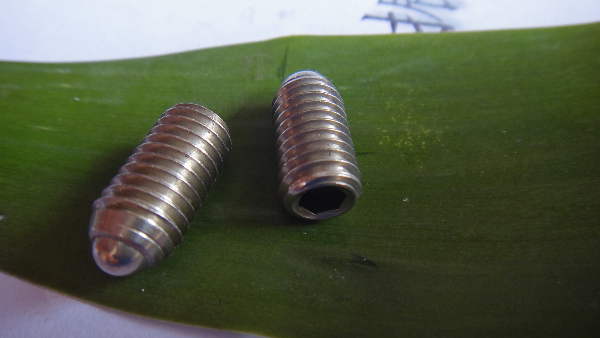 紧定螺丝带弹簧柱