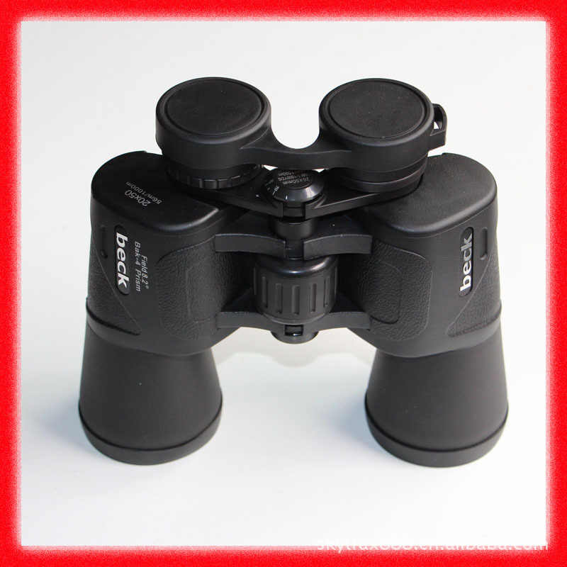 厂家批发供应beck 20x50 超大目镜广角双绿膜微光夜视高清望远镜
