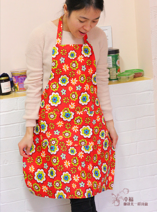 【宜秀】防水牛津布广告围裙 花色厨房围裙 多色混批