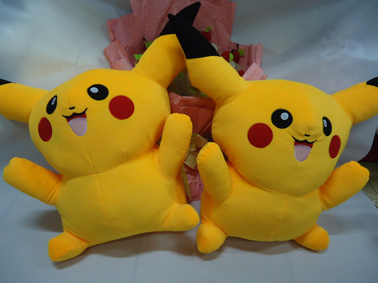 厂家批发 创意发光七彩皮卡丘发光公仔 发光毛绒玩具娃娃公仔