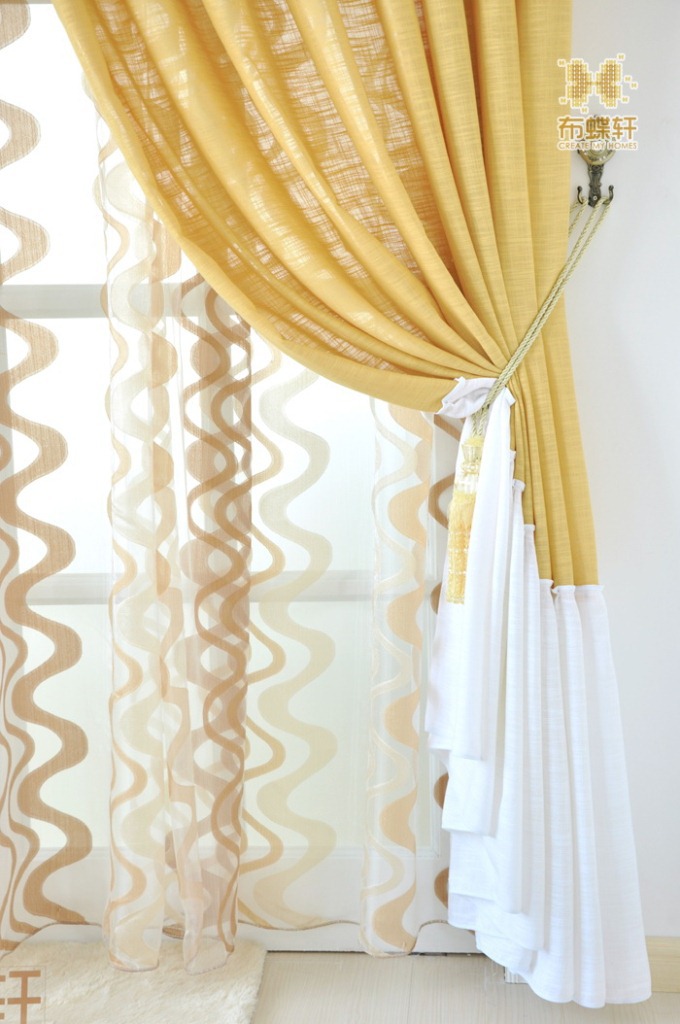 【布蝶轩】夏威夷地中海风半透明窗帘 客厅书房窗纱 特价零剪批发