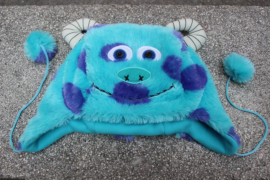 外贸原单 怪兽大学 苏利文毛怪毛绒帽子 创意卡通帽子 卡通保暖