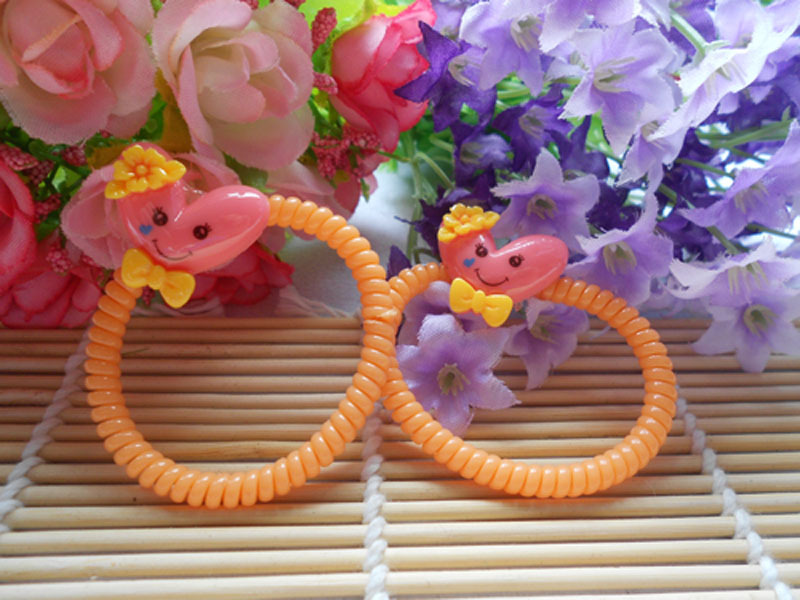 h58042儿童卡通精品头饰皮筋糖果色儿童头绳发圈头发饰批发