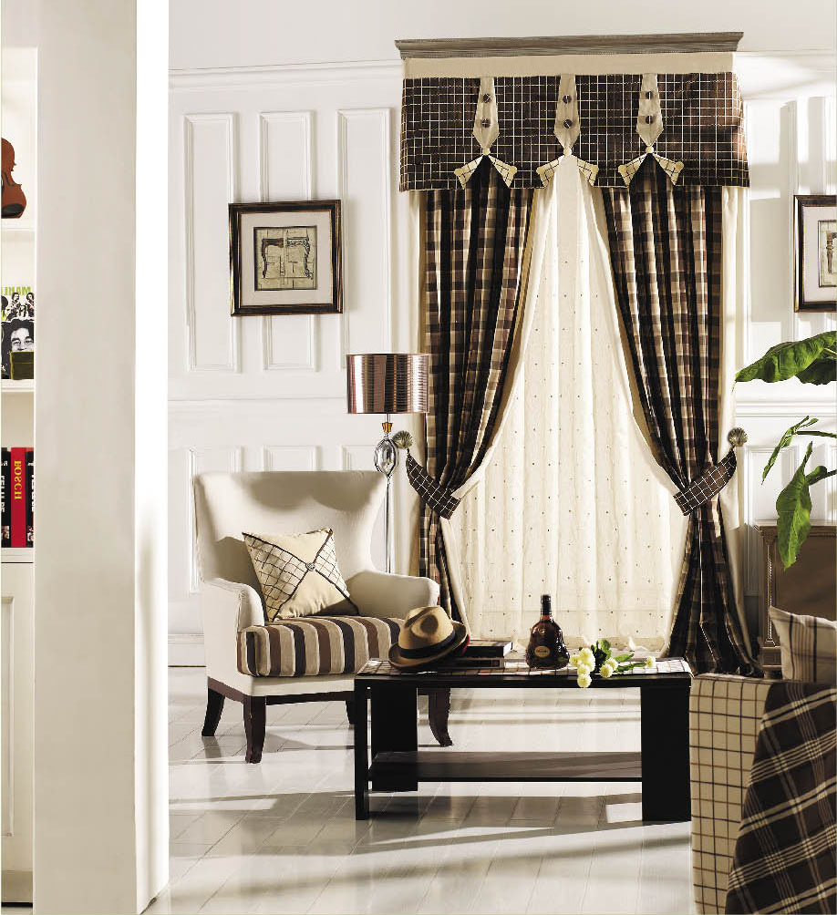 最新时尚色织棉麻窗帘布,厂家直销