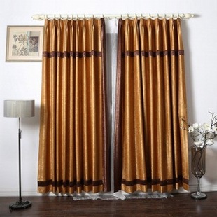 jbk金佰利 环保遮光布绒布 夏季纯色系简约窗帘布 宫廷黄 可定做