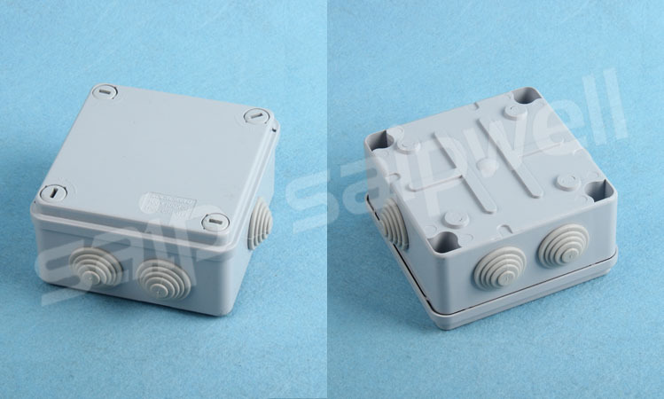 带孔过线盒 100*100*50mm带孔接线盒 防水盒