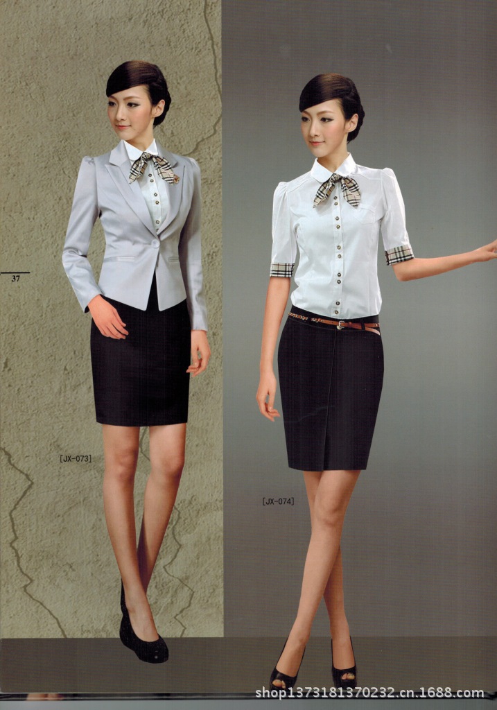 批发采购职业女装-酒店工作服女装 前台经理制服 职业装时尚修身韩版套装套裙 加工