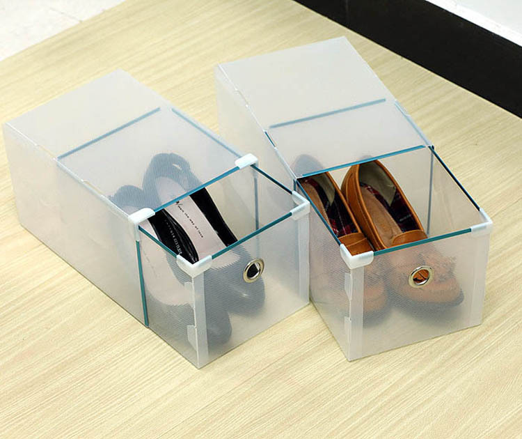 大额批发 精装高跟鞋专用鞋盒 高跟透明鞋盒 女士加厚包边鞋盒