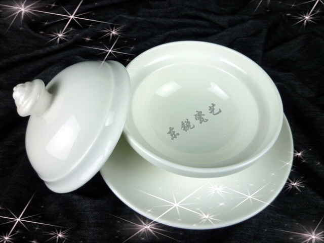 镁质陶瓷炖盅盅煲燕窝盅蒸盅汤盅酒店日用陶瓷餐具