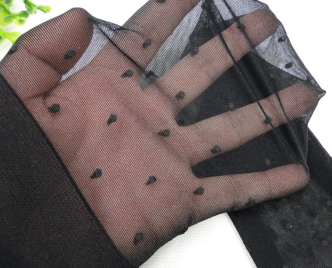 日本外贸尾单 日韩流行星星点点提花丝袜连裤袜 jp826