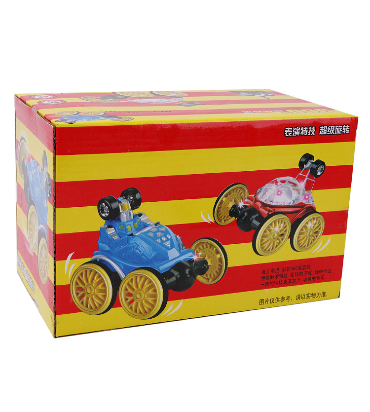 仁达玩具 六通伸缩 闪灯 音乐特技 遥控翻斗车 rd800012c