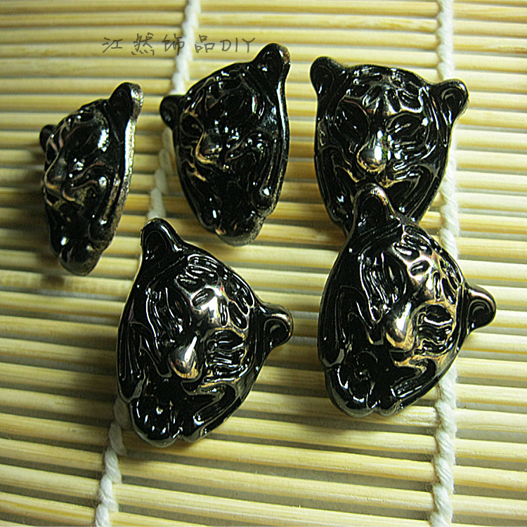 diy饰品配件 老虎扣子 带脚钮扣 服装辅料 25mm钮扣