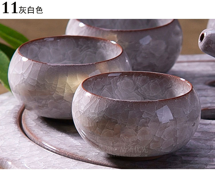 德强陶瓷 冰裂杯子 罗汉杯 特色杯子 七彩杯子 茶杯 品茗杯 茶道