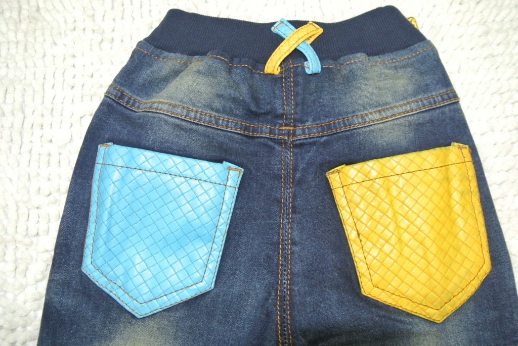 2013秋款小童韩版弹力牛仔裤彩色皮口袋图片,2013秋款小童韩版弹力牛