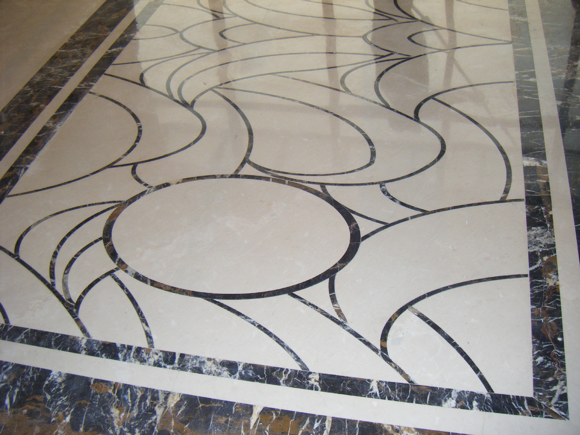 水刀拼花高档别墅 建筑石材线条 外墙干挂等等 石材加工厂