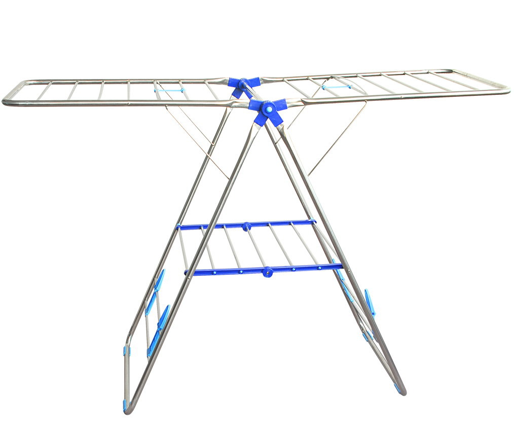 批发供应 不锈钢翼型折叠晾衣架