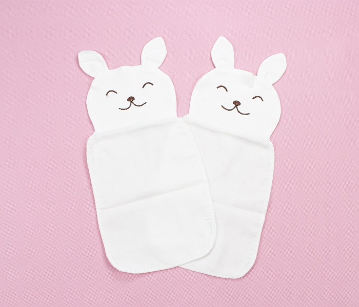 比亲7709 婴儿用品 宝宝纯棉纱布卡通吸汗巾 垫背巾(一条装)