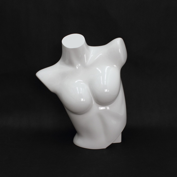 pc环保透明女模特胸模,高档塑料模特,高档内衣模特道具