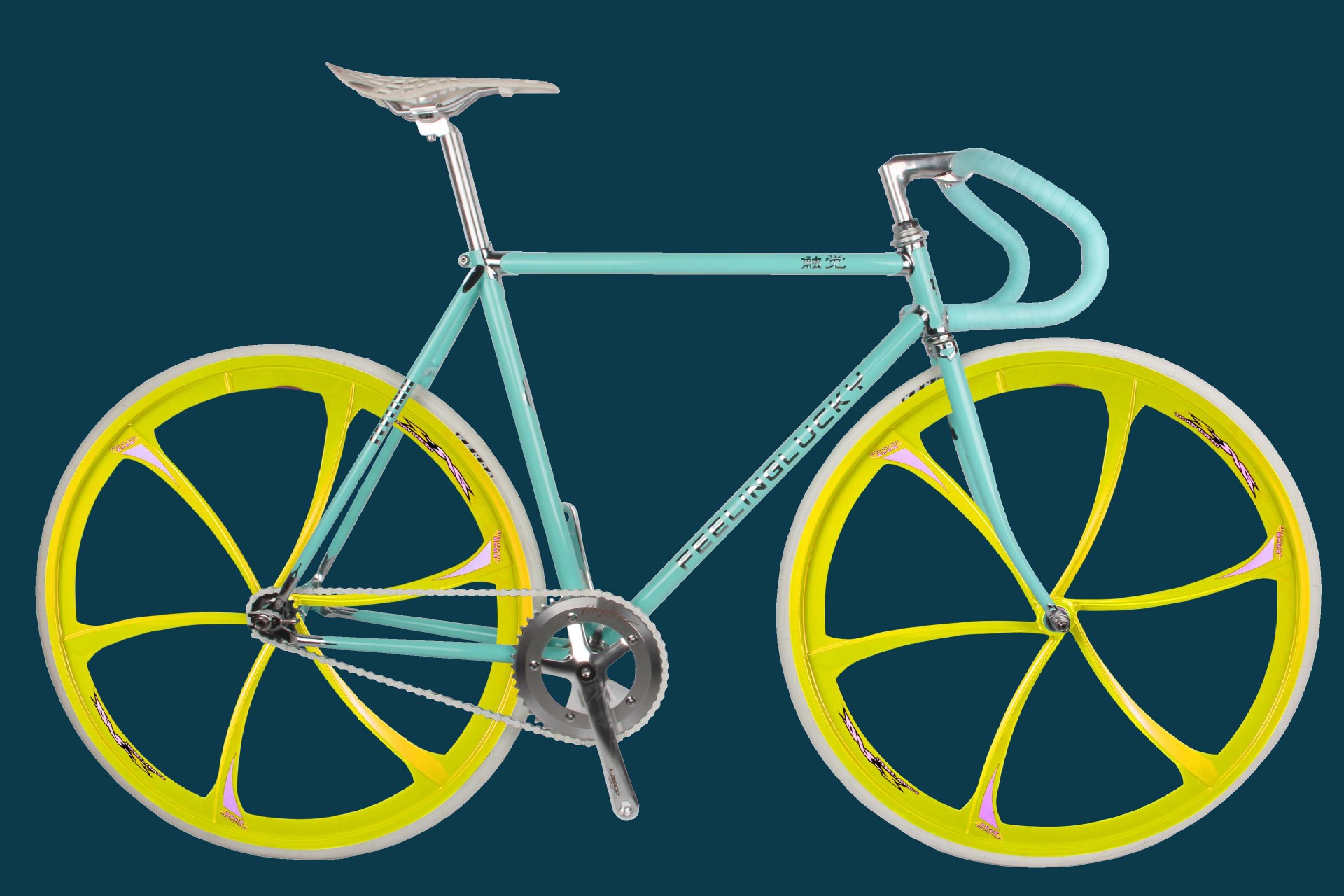 广东广州厂家直销死飞车非5刀一体轮700c镁合金死飞轮组刀圈详情