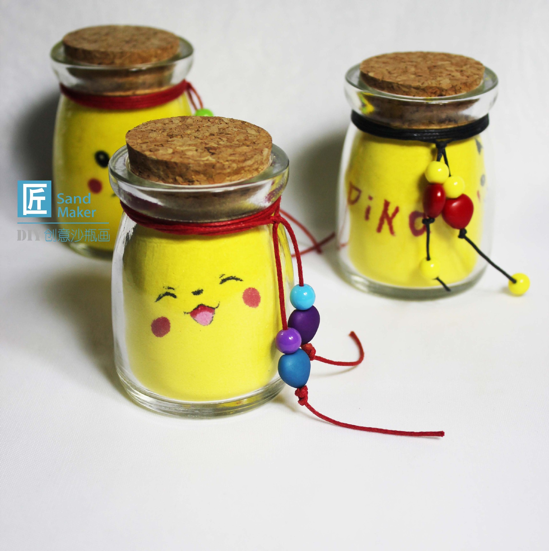 创意礼品 新奇特 新颖 个性礼品 《皮卡丘》系列沙瓶画