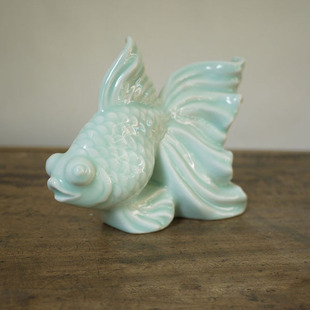 饰悟恋 陶瓷 金鱼 空间家居装饰