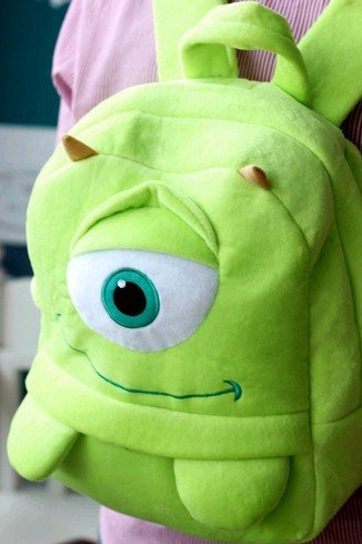 最新款迪士尼电力公司怪兽大学独眼兽公仔背包儿童包包双肩包