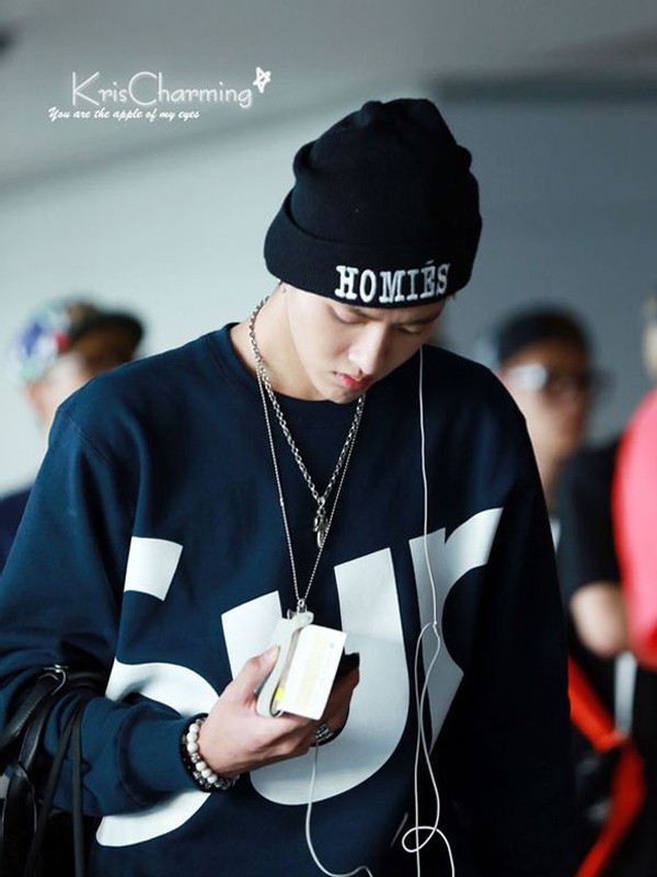 秋装新款exo kris 吴亦凡机场同款sup字母印花圆领加绒男女款卫衣