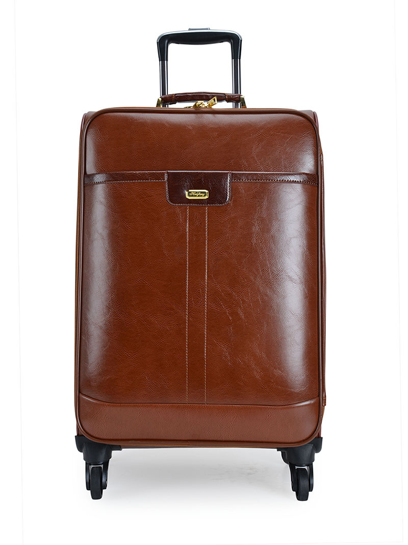 新款拉杆箱pu皮质密码箱万向轮行李箱