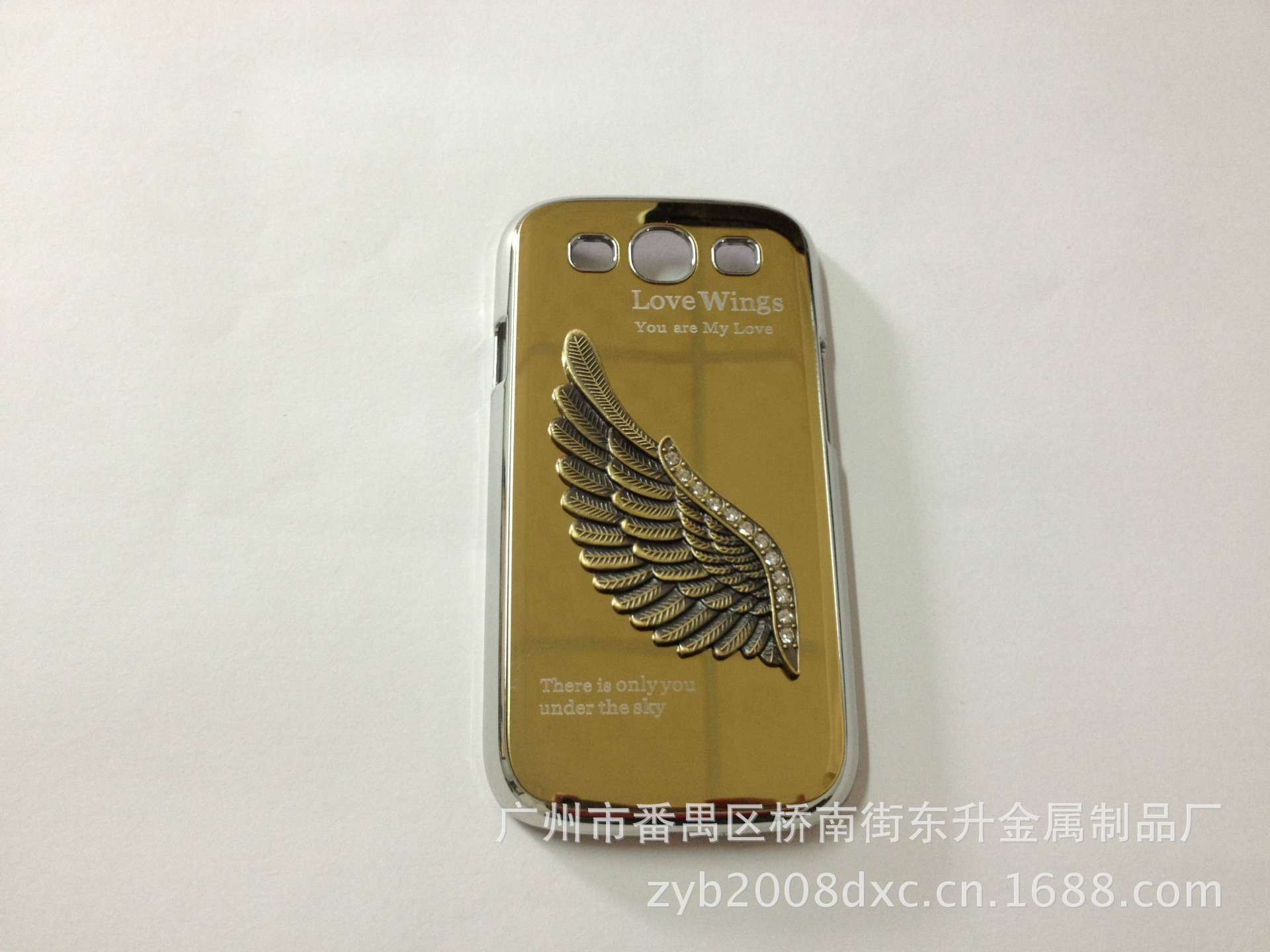 厂家直销 三星s3 手机壳 镜光电镀 天使之翼系列保护套