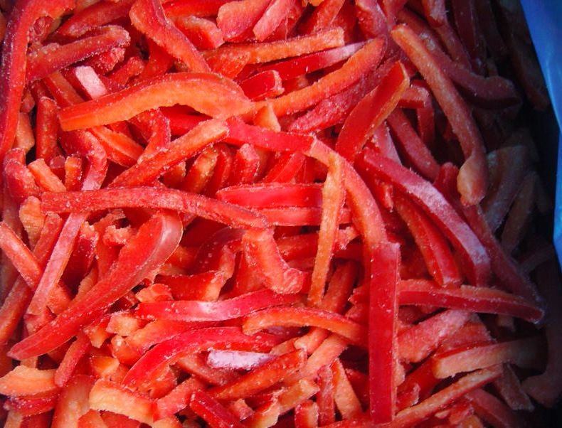 厂家直销 山东鲁金泰华 优质冷冻 红椒丝a级