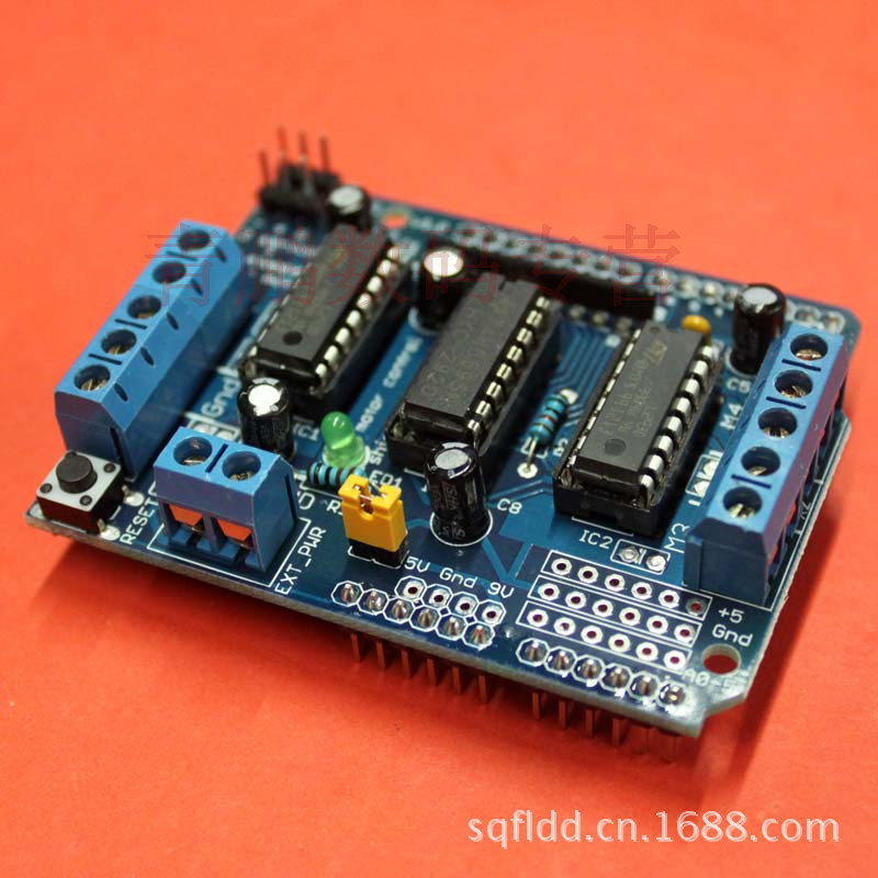 arduino 电机驱动扩展板 l293d 马达板motor control shield