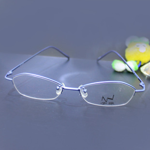 康视达 眼镜架 超轻纯钛半框近视 眼镜 近视镜 眼镜框 平光镜