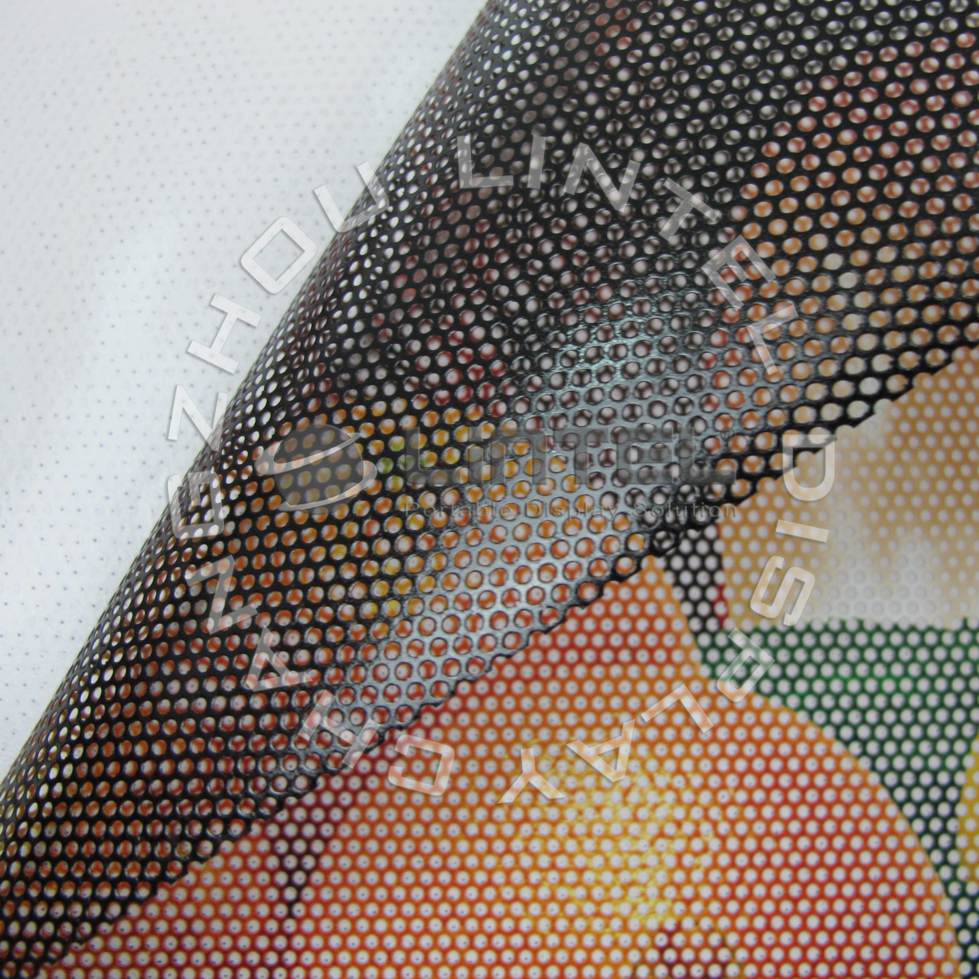 网眼玻璃墙贴,透明橱窗贴,汽车广告贴