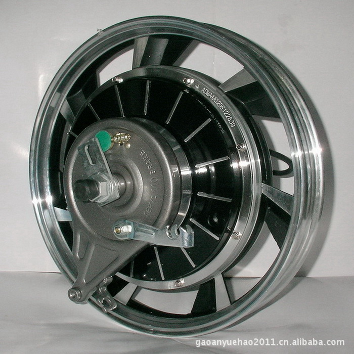 电动车电机 发动机 16寸48v350w航空古刹 yh电机