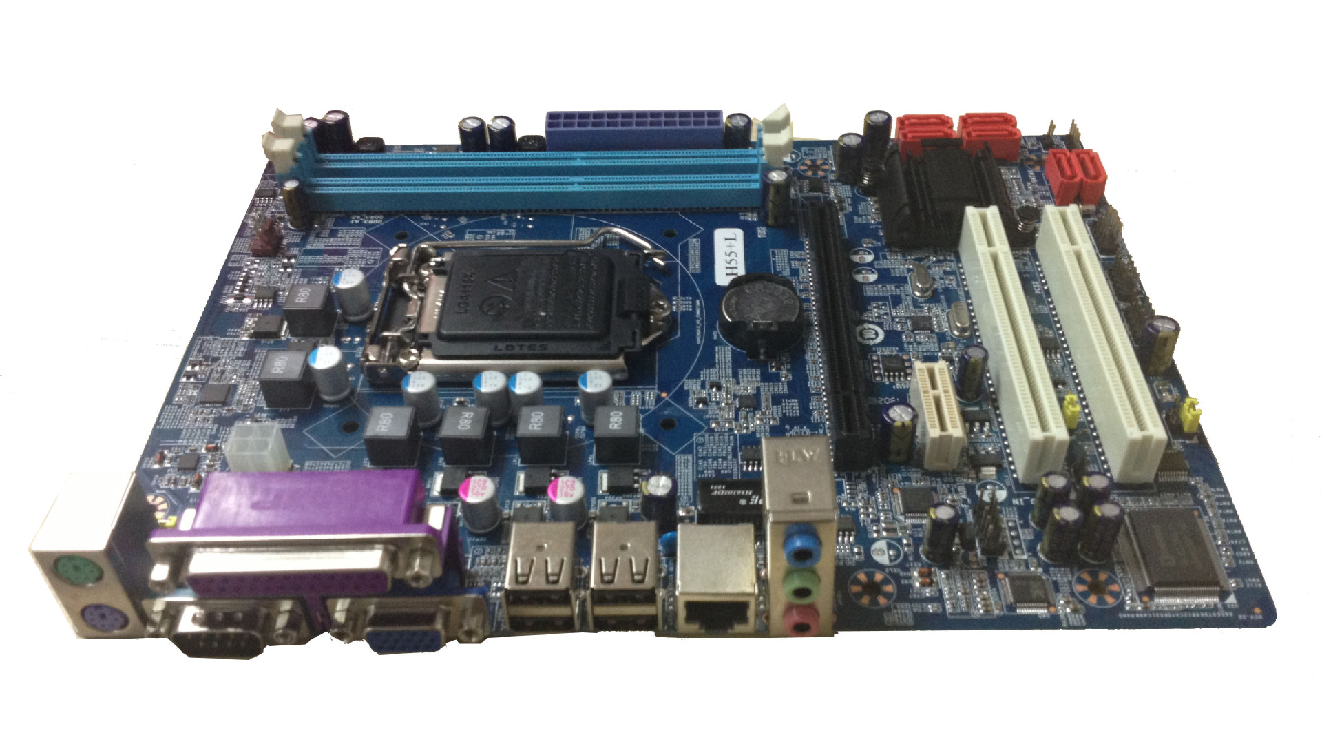 1156电脑主板 厂家大量供应intel h55-l /1156针 台式机主板批发