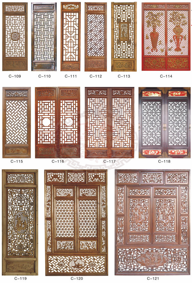 奇挺工藝 實木仿古門窗 古典門窗 古建築木門